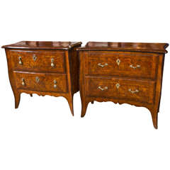 Compatible Pair of 18th Century Small Italian Chests