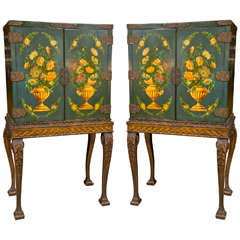 Pair of Chinoiserie Style Chests of Stands