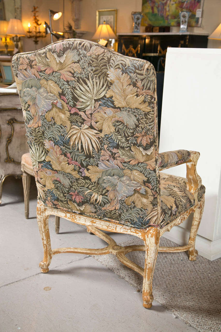 Pair of French Louis XV Style Armchairs by Jansen 4