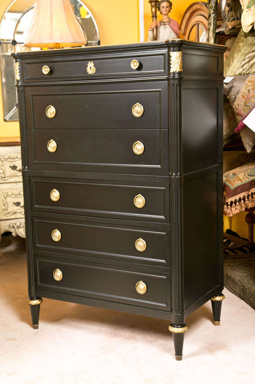 French Louis XVI Style Ebonized Dresser at 1stdibs