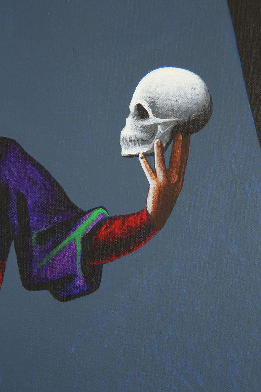 Hamlet – eine vorangegangene Studie über ein Gemälde von Lynn Curlee (Leinwand) im Angebot