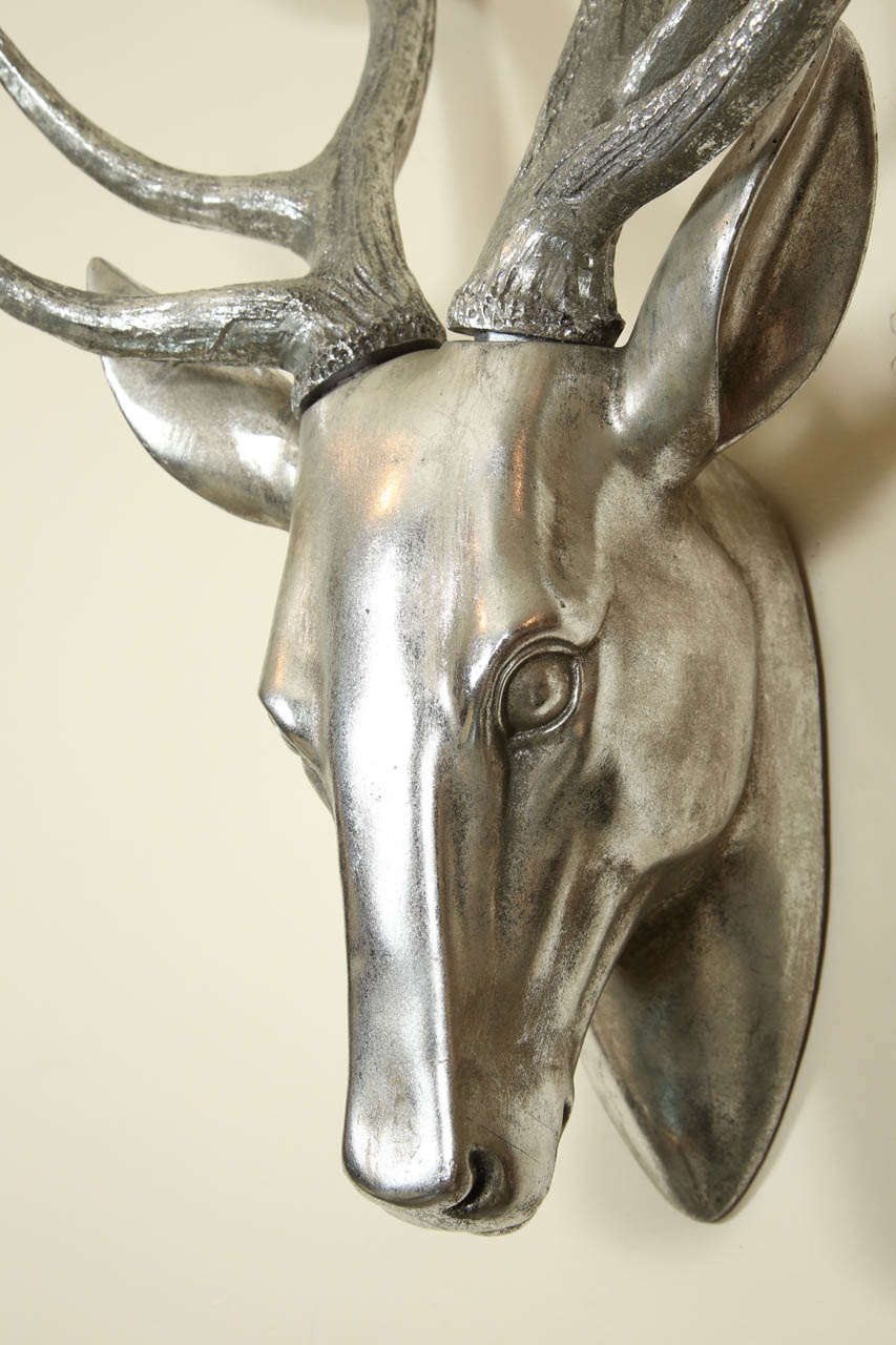 metal reindeer head