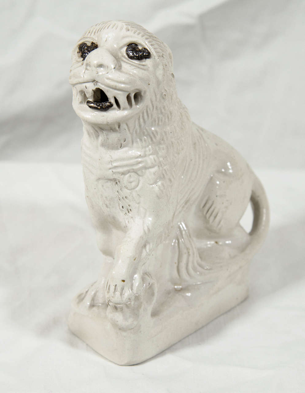 Stoneware English Salt Glazed Pottery  Lion Mid-18th Century Made circa 1760