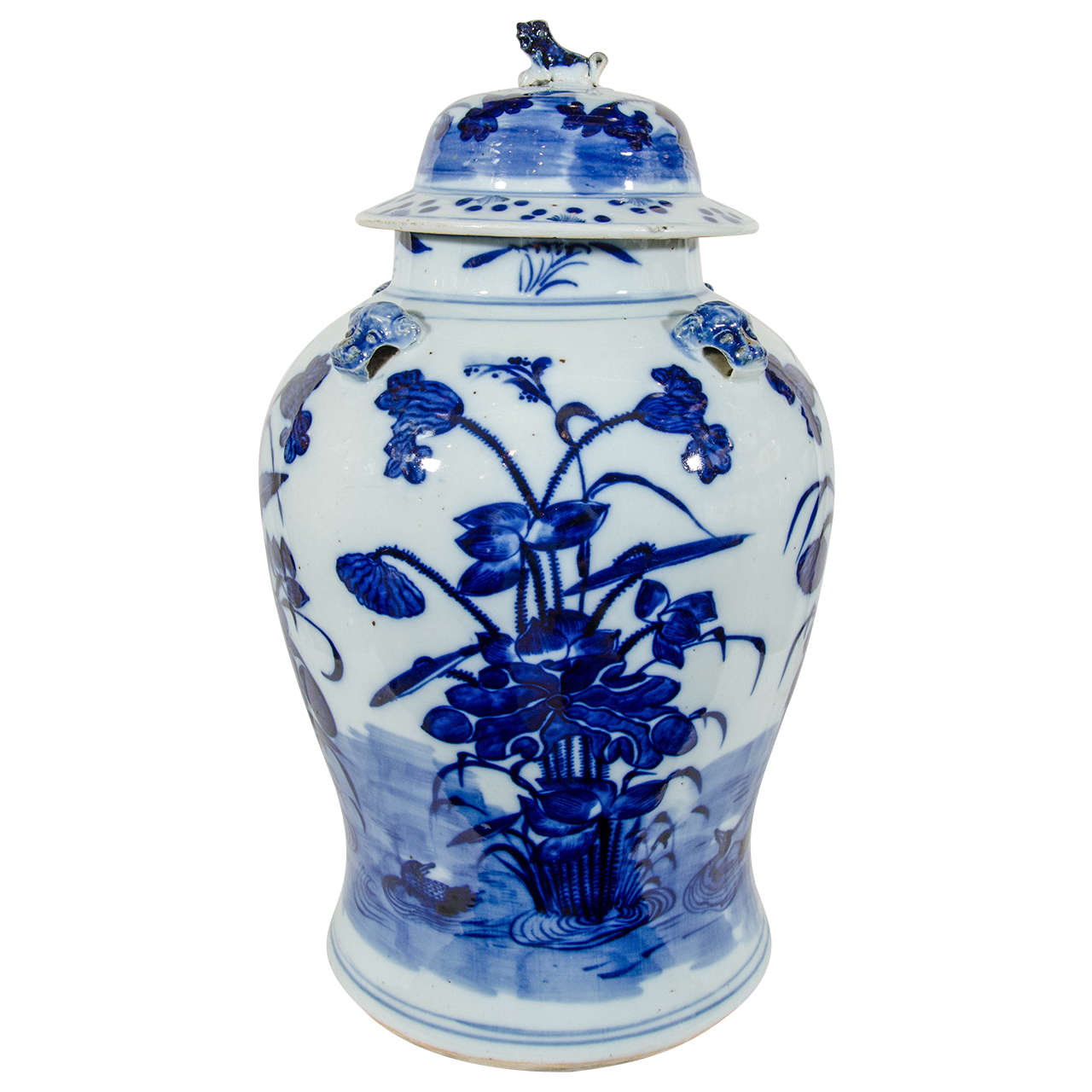  Antique Chinese Porcelain Vase Blue and White