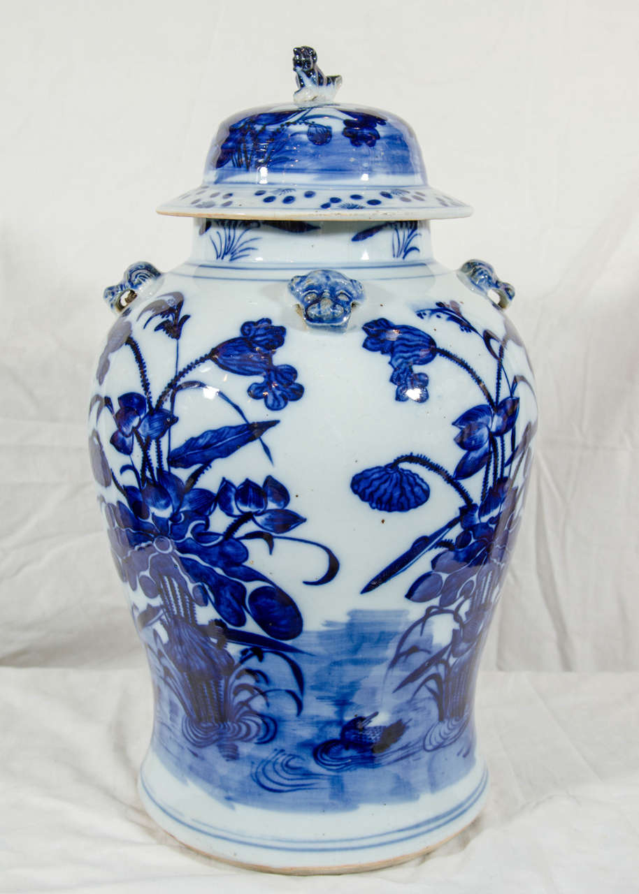 Antique Chinese Porcelain Vase Blue and White at 1stdibs