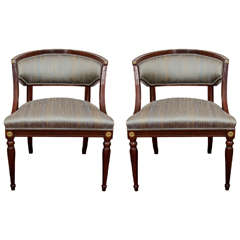 Antique A Pair of Gustavian Lounge Chairs