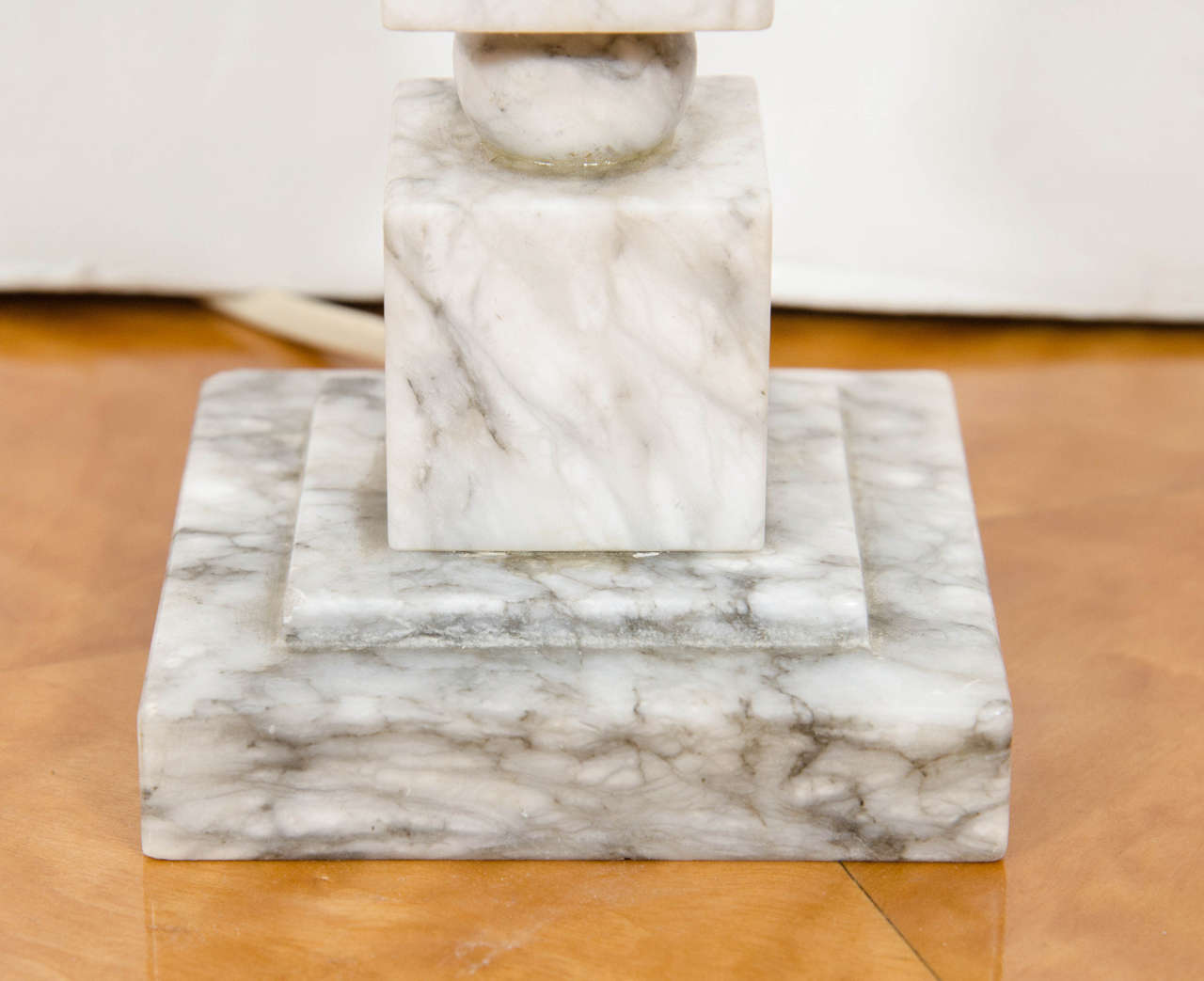 Art Deco Marble Table Lamp In Excellent Condition For Sale In New York, NY