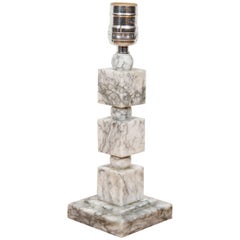 Antique Art Deco Marble Table Lamp