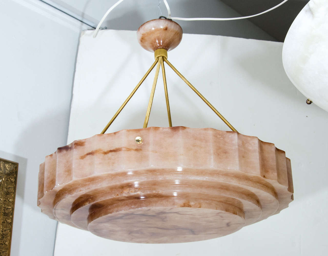 An Alabaster Light Fixture