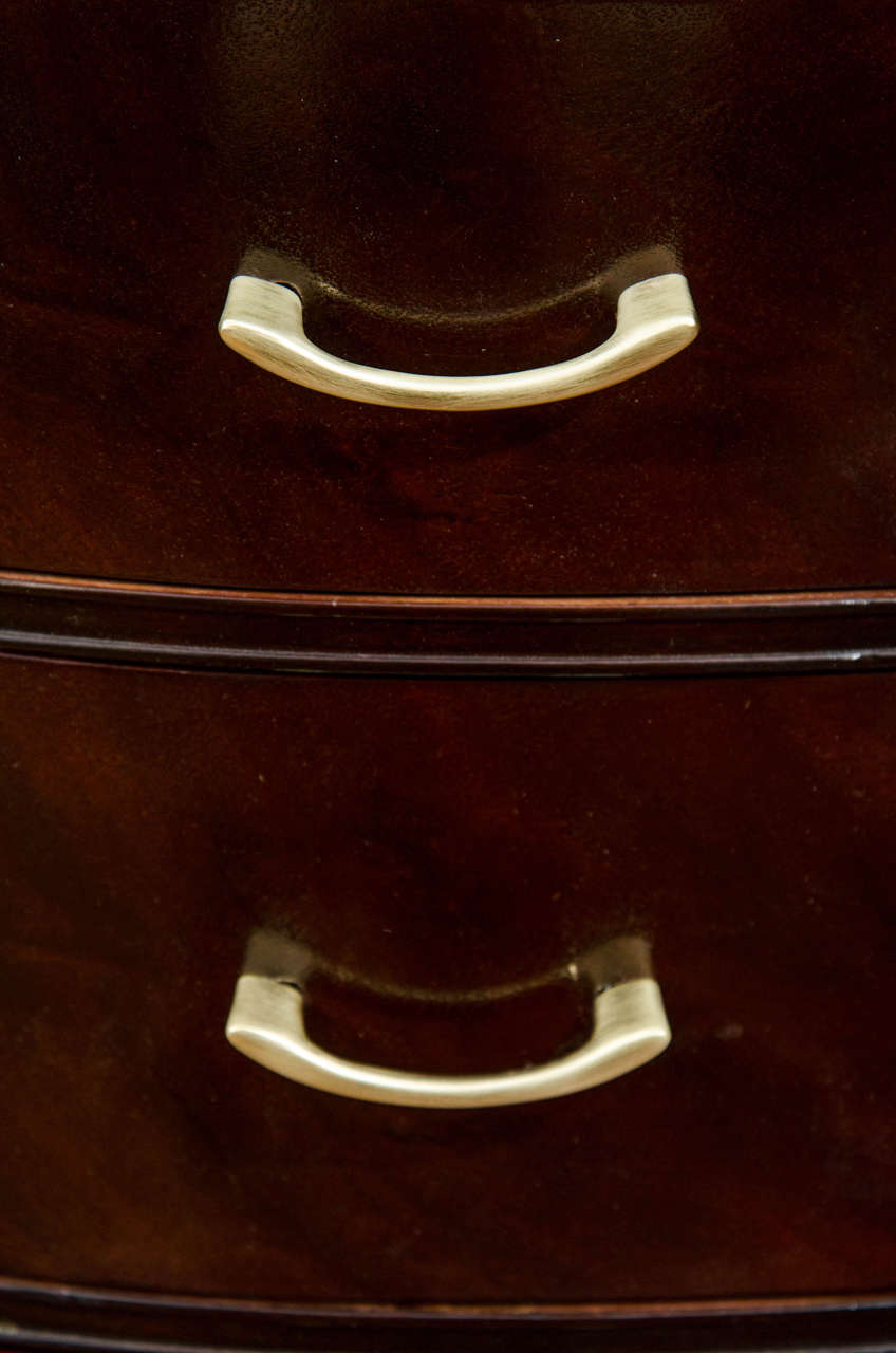 Ebonized Mahogany Art Deco Desk with Bookcase at 1stDibs