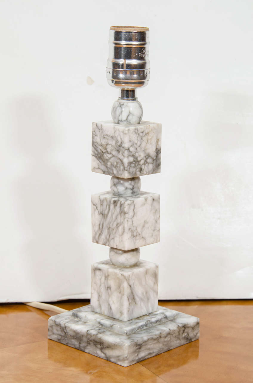 Art Deco Marble Table Lamp For Sale at 1stDibs art deco marble lamps