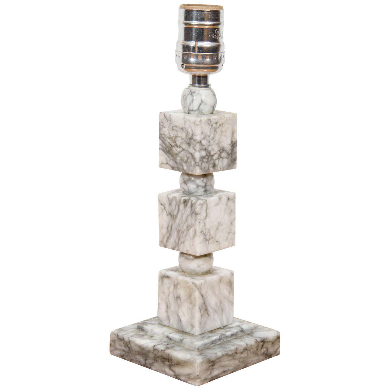 Art Deco Marble Table Lamp For Sale at 1stDibs | art deco marble lamp