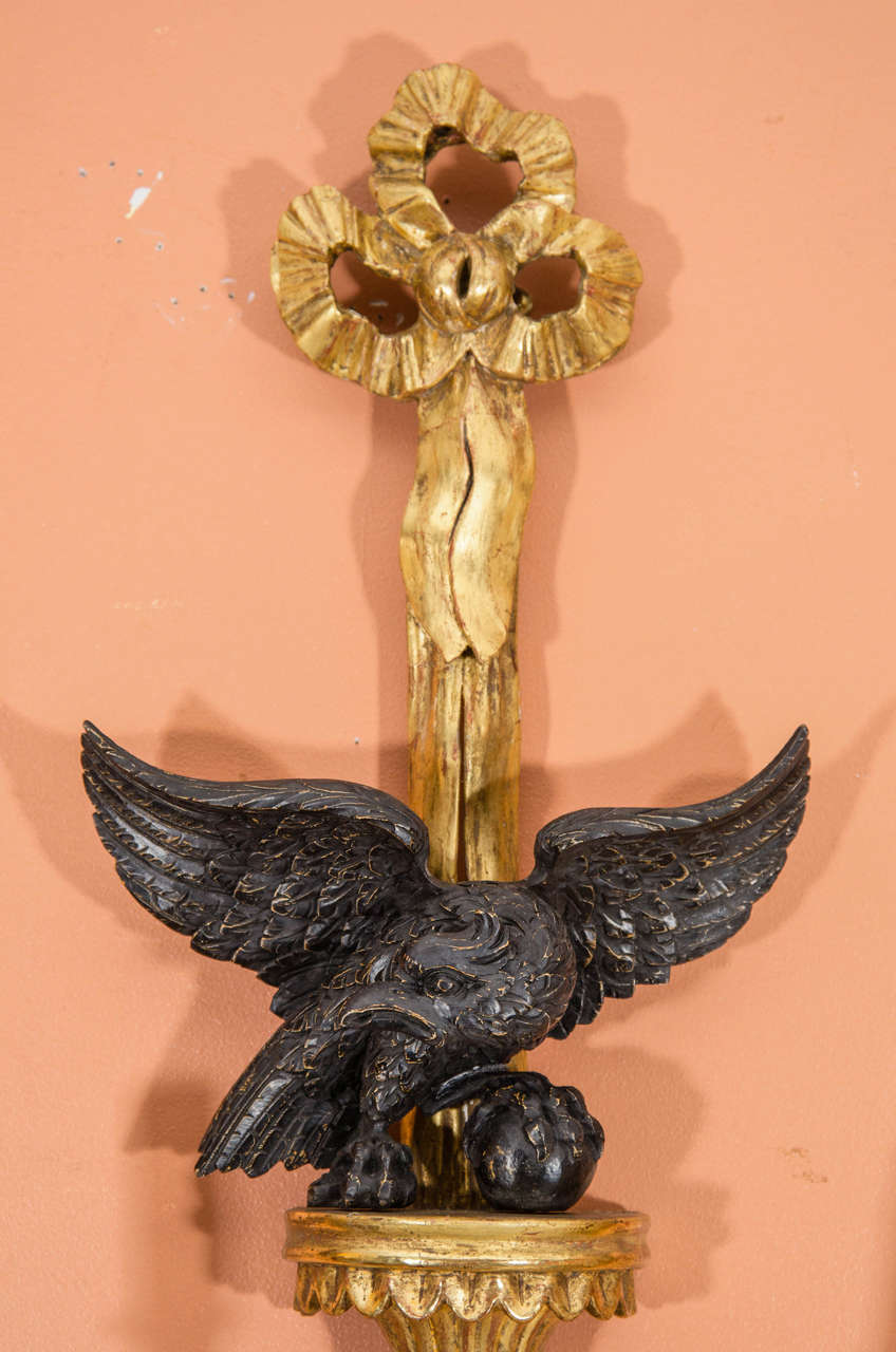 Georgian Set of Six George III Style Eagle Sconces