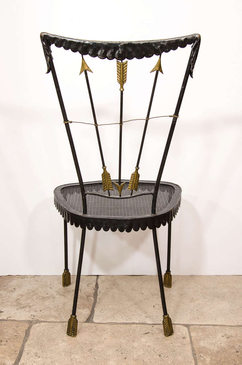 20th Century Set of Four Tomaso Buzzi Arrow Chairs