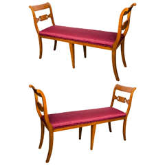 Pair of Biedermeier Window Benches