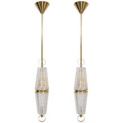 Slender Brass Pendant 3