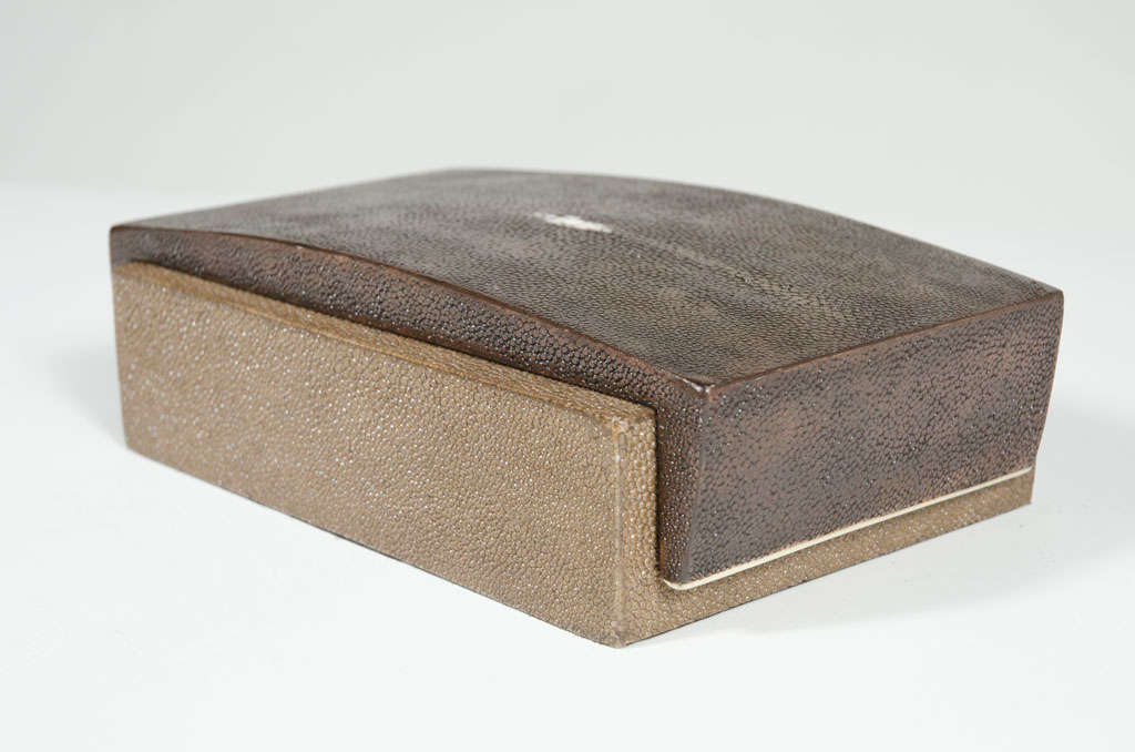 Dual Tone Shagreen Cigarette Box by R & Y Augousti