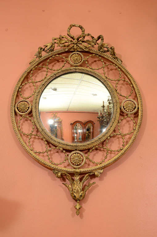 Pair of Gilt Openwork Mirrors In Good Condition In Westwood, NJ