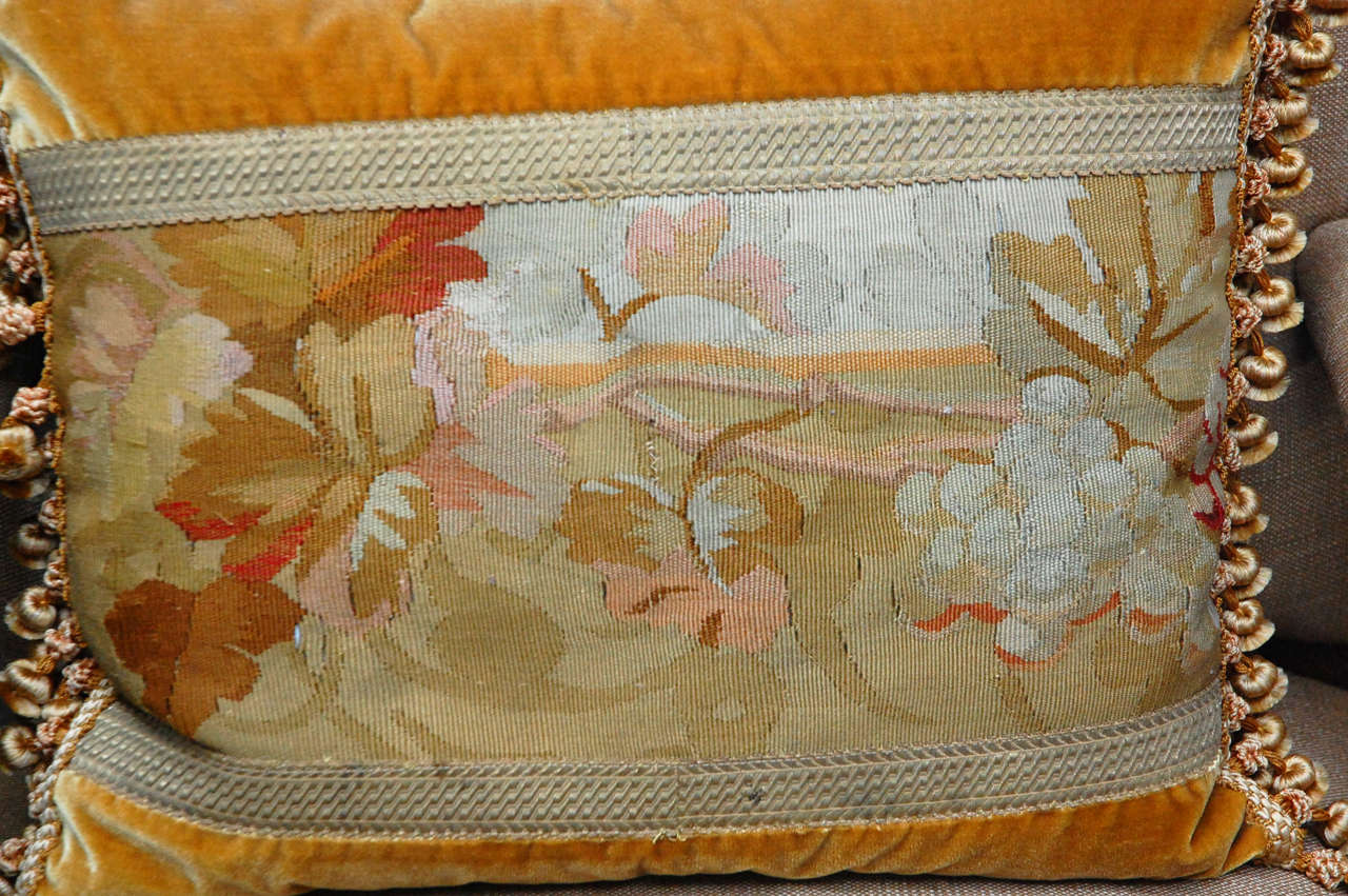 19th Century Aubusson Cushion