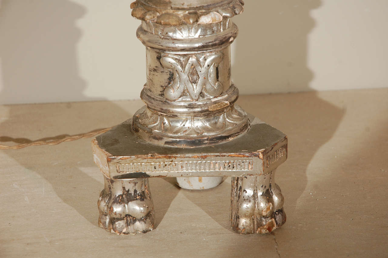 19th cent Italian alterstick-lamp