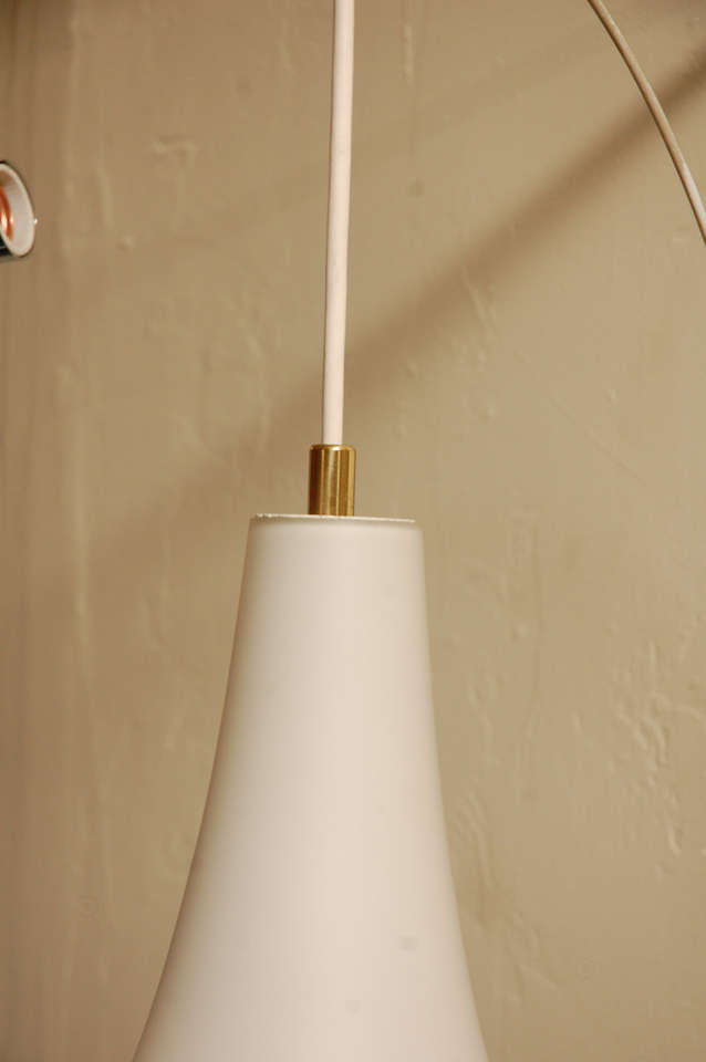 1960s Swing Arm Pendant Light In Good Condition In Cathedral City, CA
