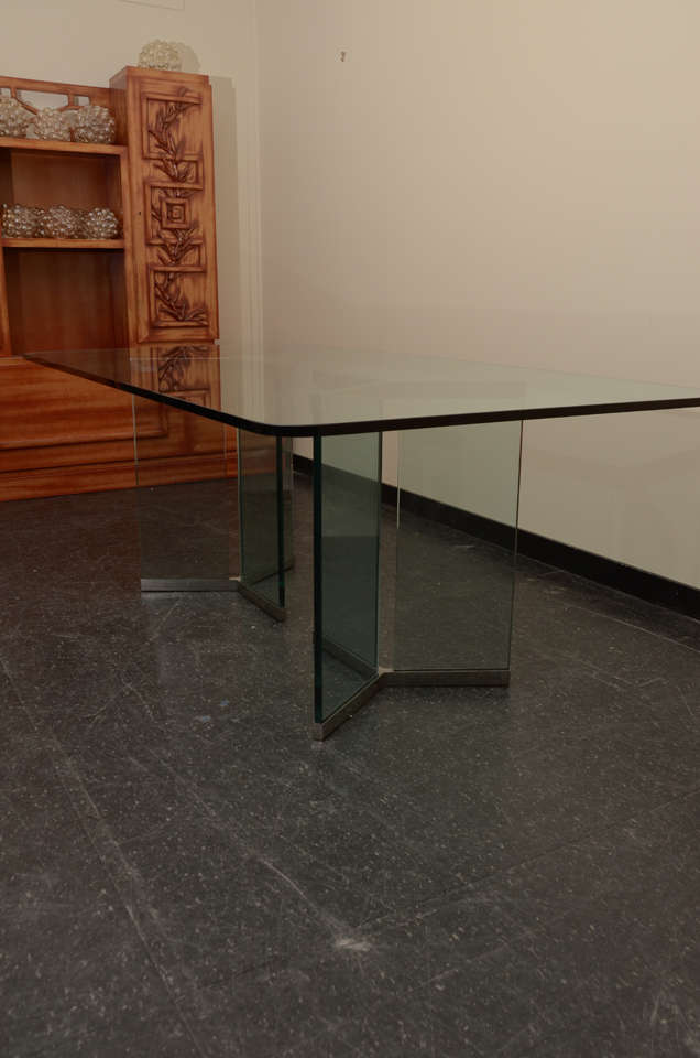 Glass Dining Table By Marni For Pace 1