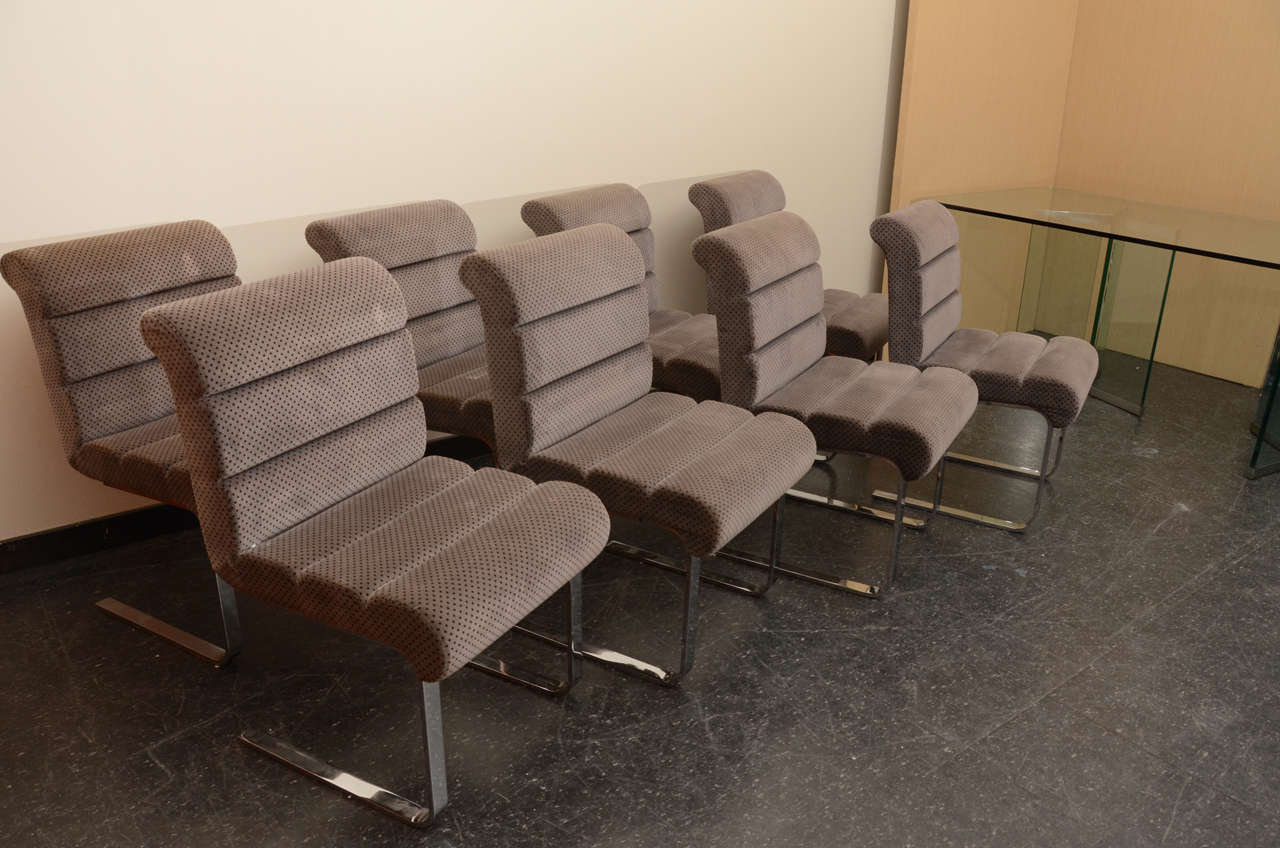 Set of Eight Lugano Dining Chairs