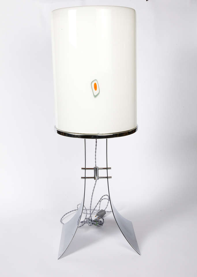 Huge 1960s Murano Glass Table Lamp For Sale 1