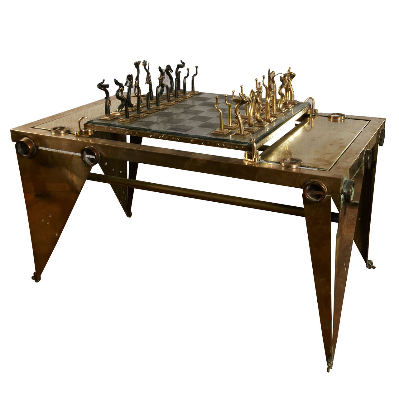 1990s Chess Table by Michel Kiriliuk For Sale