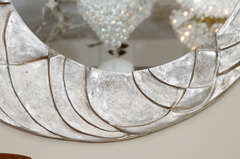 Asymmetrical Aluminum Mirror at 1stdibs