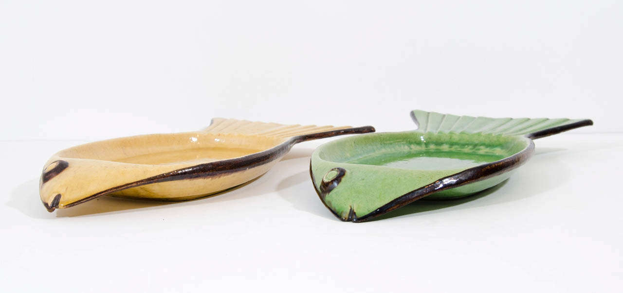 Pair of Small Fish Platters by Etienne Noel 1