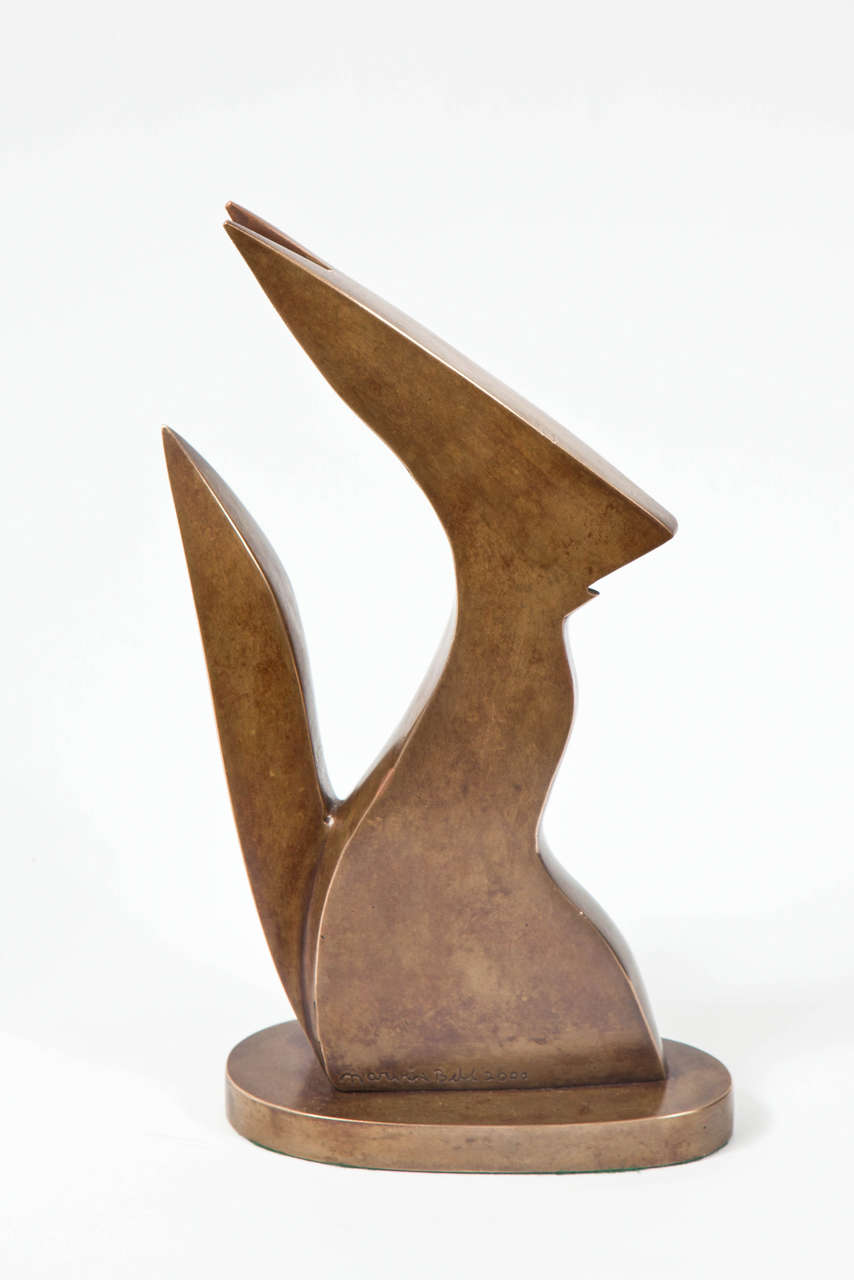 Modern Bronze Sculpture by Marvin Bell