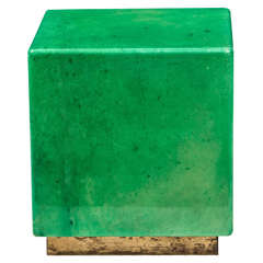 Goatskin Cube Table by Aldo Tura