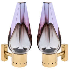 Pair of Archimede Seguso Sconces
