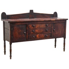 Antique Diminutive Mahagony Irish Sideboard