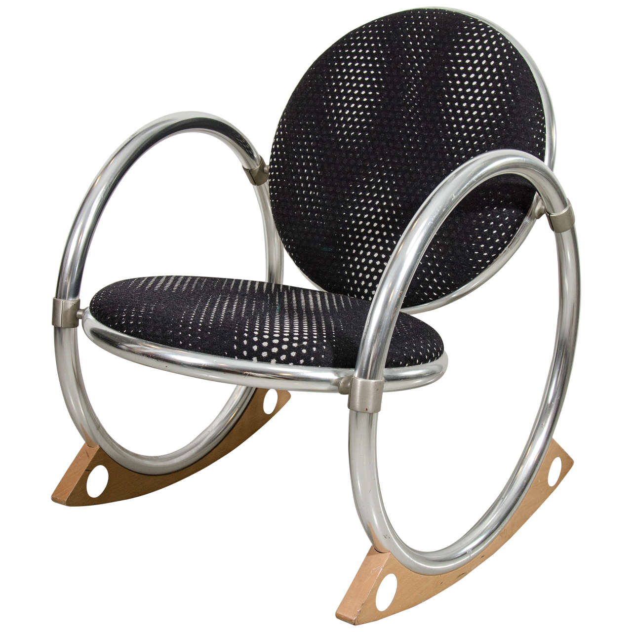 Verner Panton "Dondolo" for Ycami  Rocking Chair For Sale