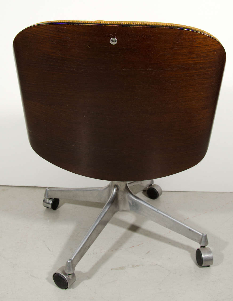 Ico Parisi for MIM Desk Chair with Fabric Seat In Good Condition For Sale In New York, NY