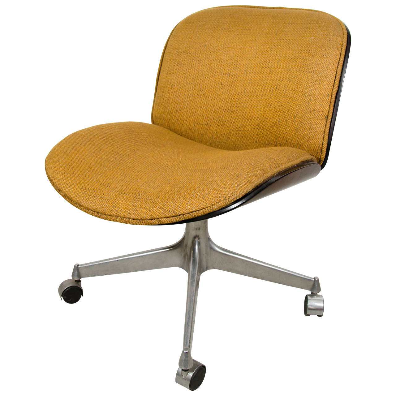 Ico Parisi for MIM Desk Chair with Fabric Seat For Sale