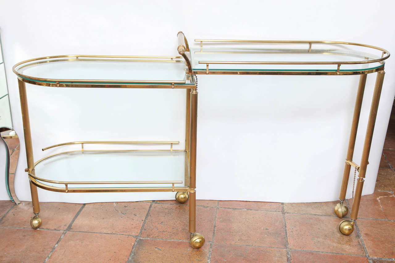 Articulated Classical Tea Cart or Bar Cart 3