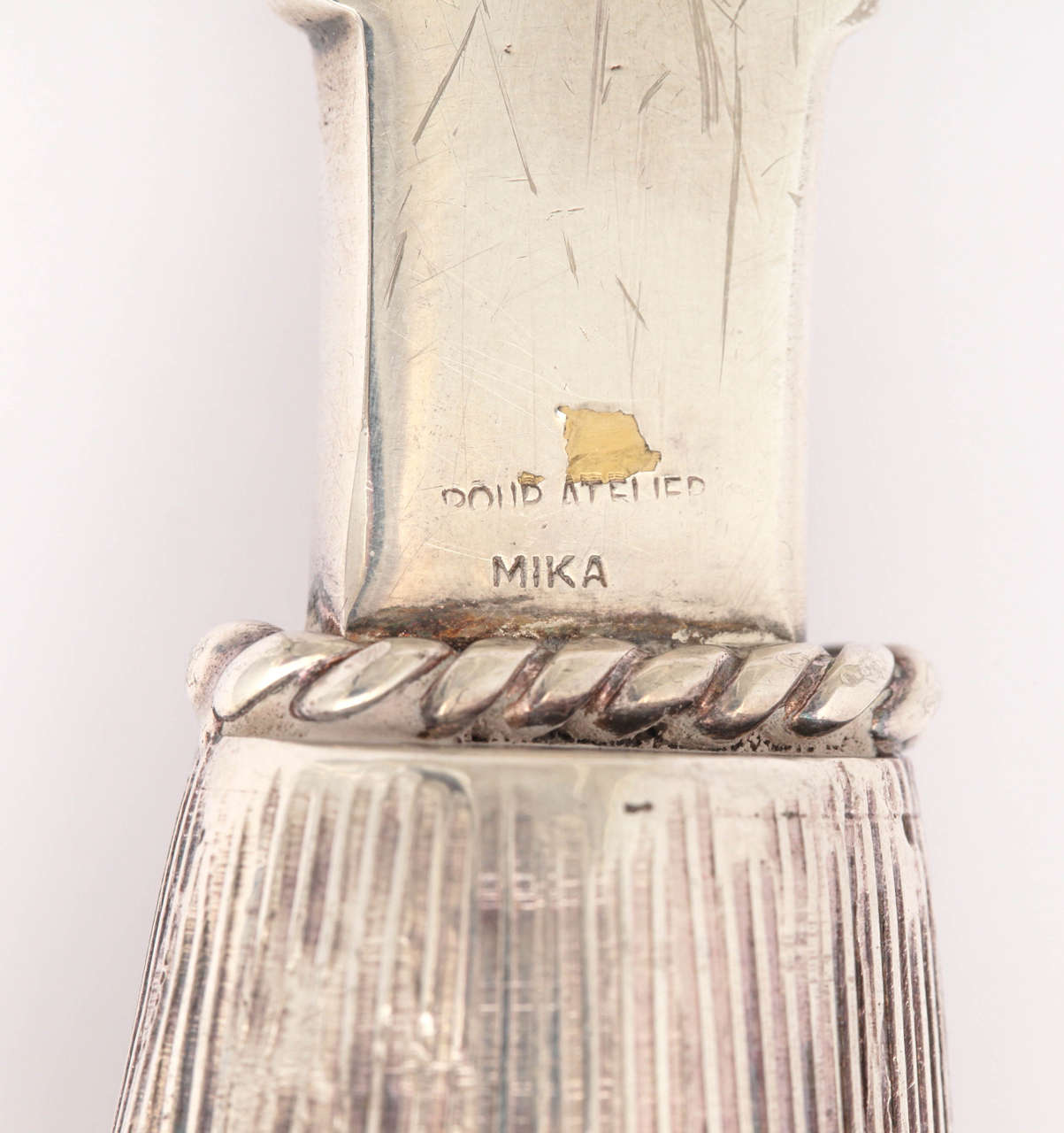 Mid-20th Century French Bulldog Silver Plated Bottle Opener