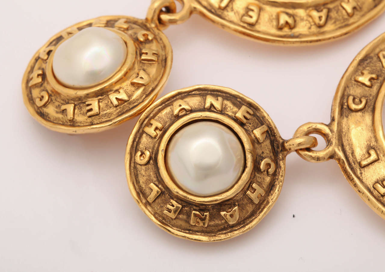Chanel Pearl Hoop Earrings by Victoire de Castellane 1