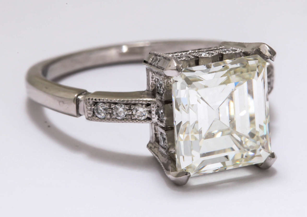 Asscher cut engagement rings sale