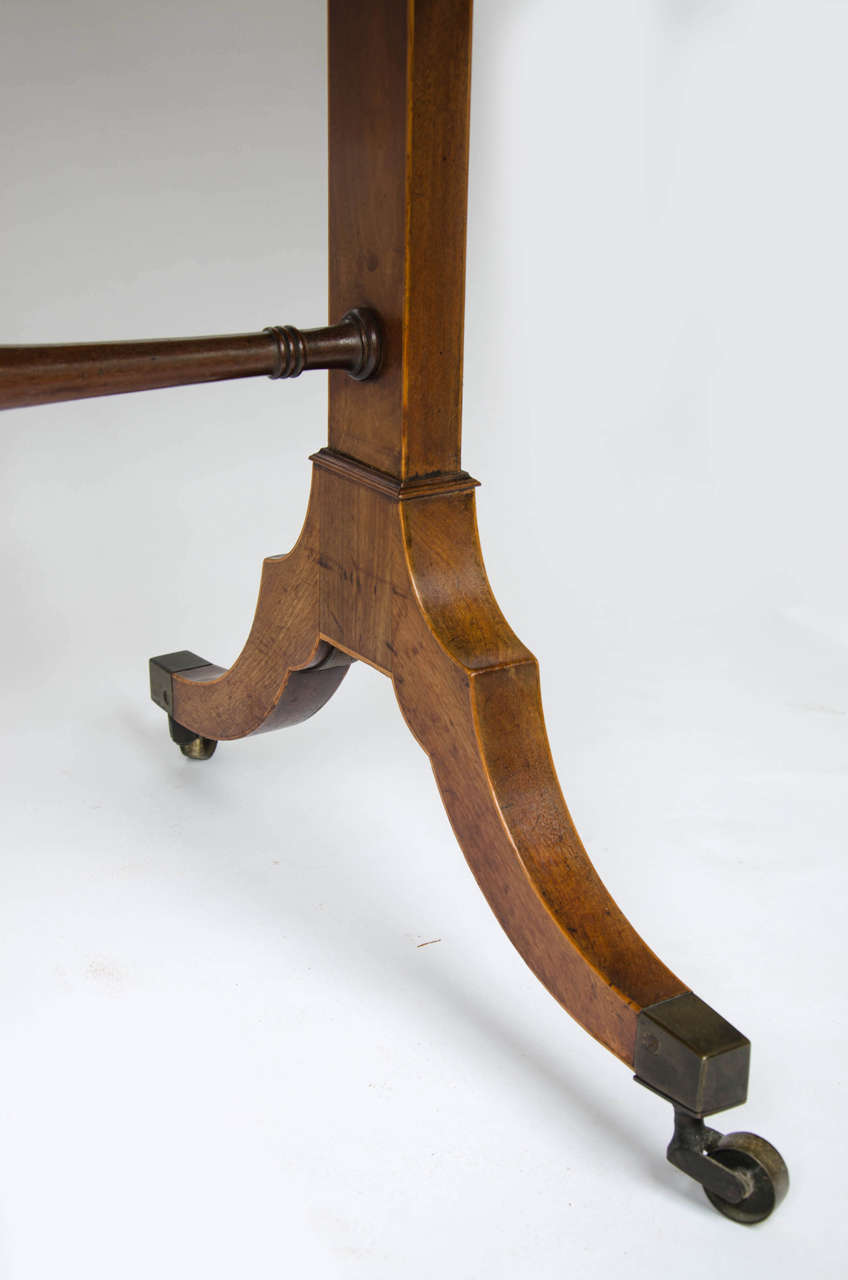 19th Century Regency Crossbanded Satinwood Sofa Table For Sale