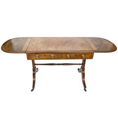Regency Crossbanded Satinwood Sofa Table