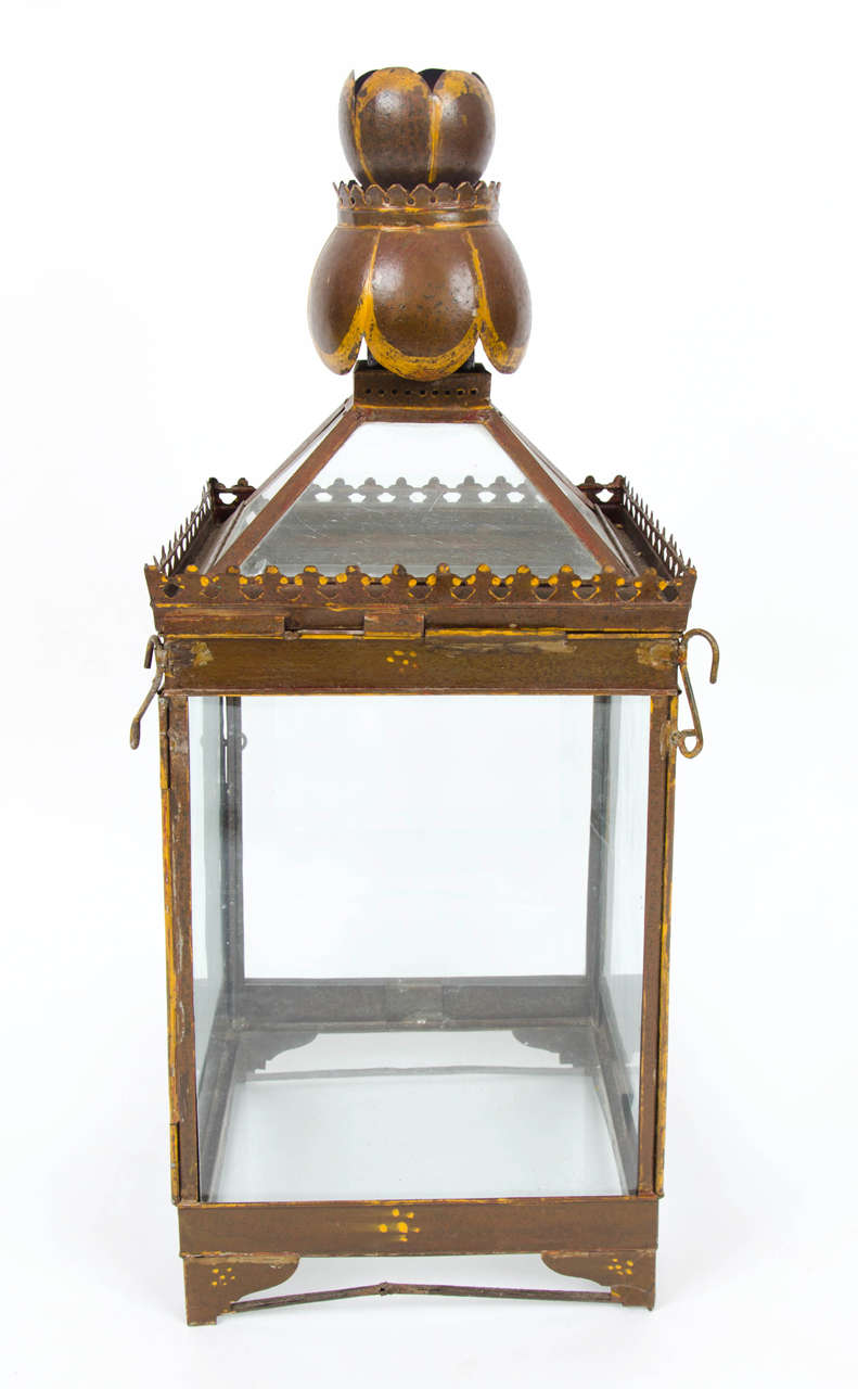 19th Century Indian Painted Lantern 2