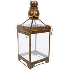 Antique 19th Century Indian Painted Lantern