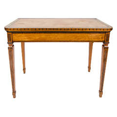 George III Satinwood Card Table