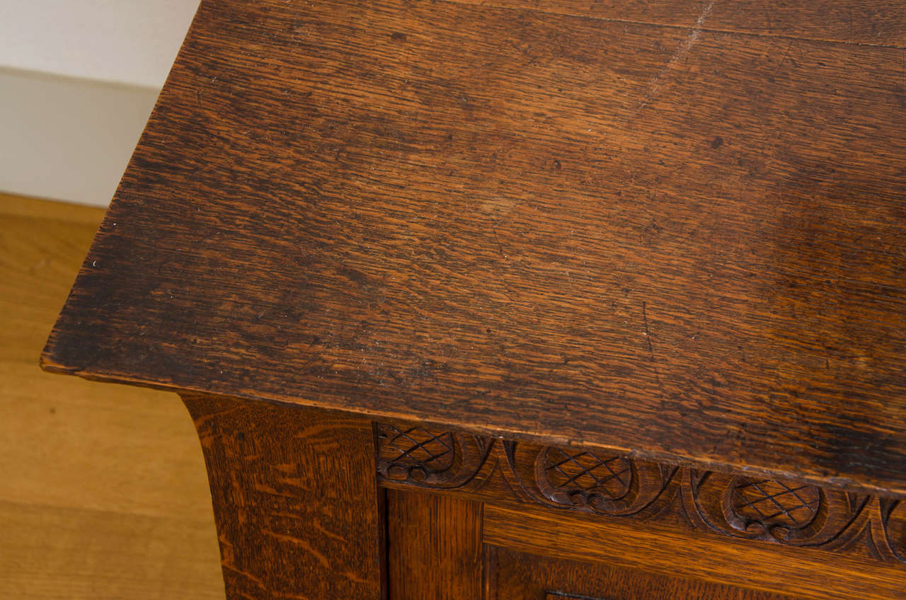19th Century Oak Linen Chest In Excellent Condition In London, GB