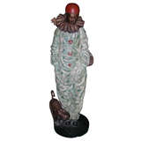 1940s Patinated Bronze Statuette of Pierrot