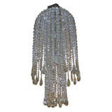 1930s Crystal Chandelier by Genet and Michon